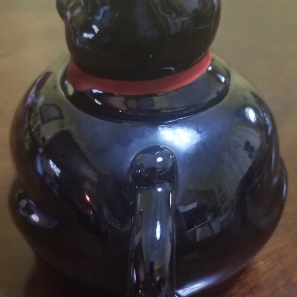 VINTAGE 1950s black cat teapot Shafford - Picture 3 of 7